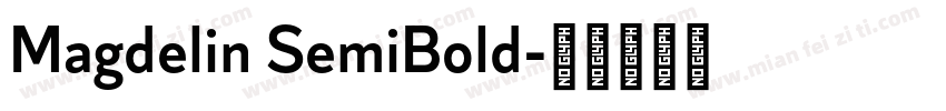 Magdelin SemiBold字体转换